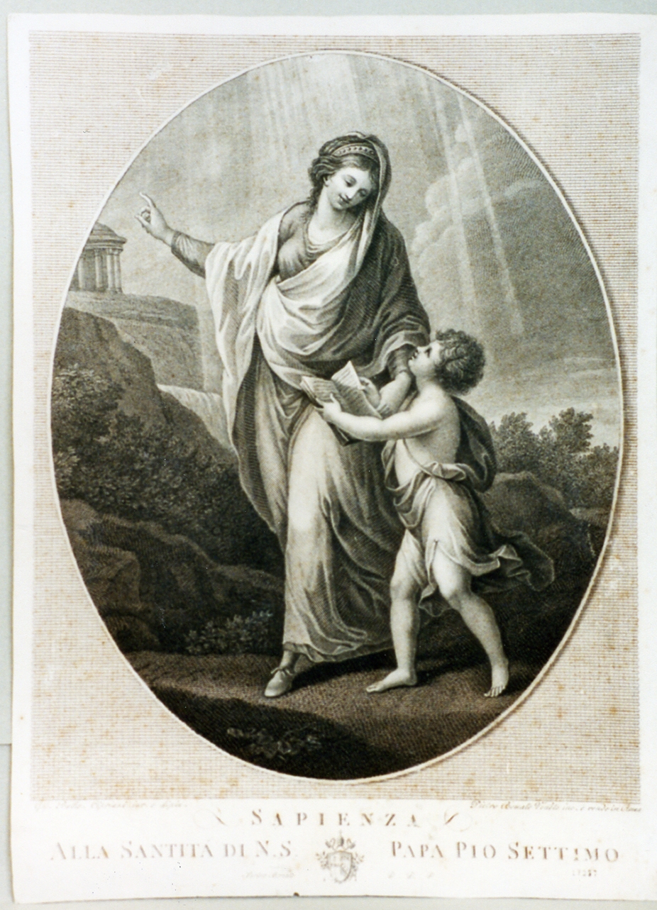 figura femminile (stampa) di Bonato Pietro (secc. XVIII/ XIX)