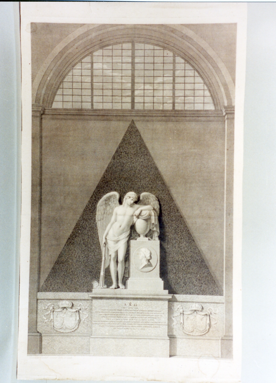 monumento funerario per Clara Spinucci (stampa) di Cardelli Domenico, Folo Giovanni (secc. XVIII/ XIX)