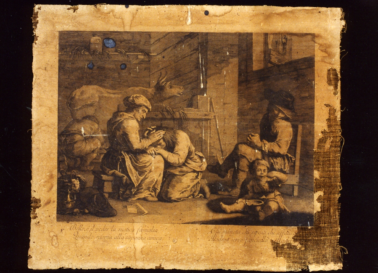 scena familiare (stampa) di Volpato Giovanni (secc. XVIII/ XIX)