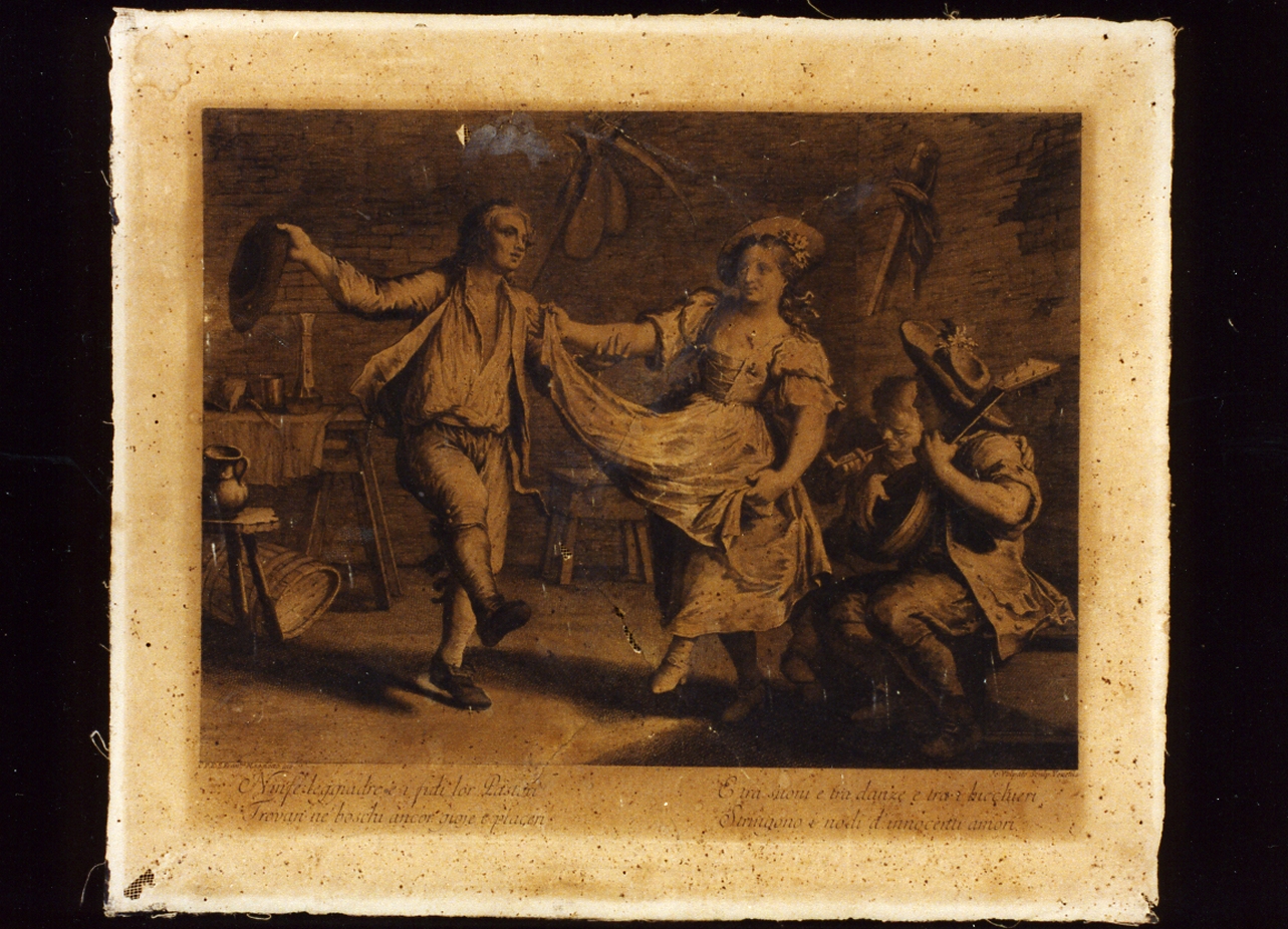 scena familiare (stampa) di Volpato Giovanni (secc. XVIII/ XIX)