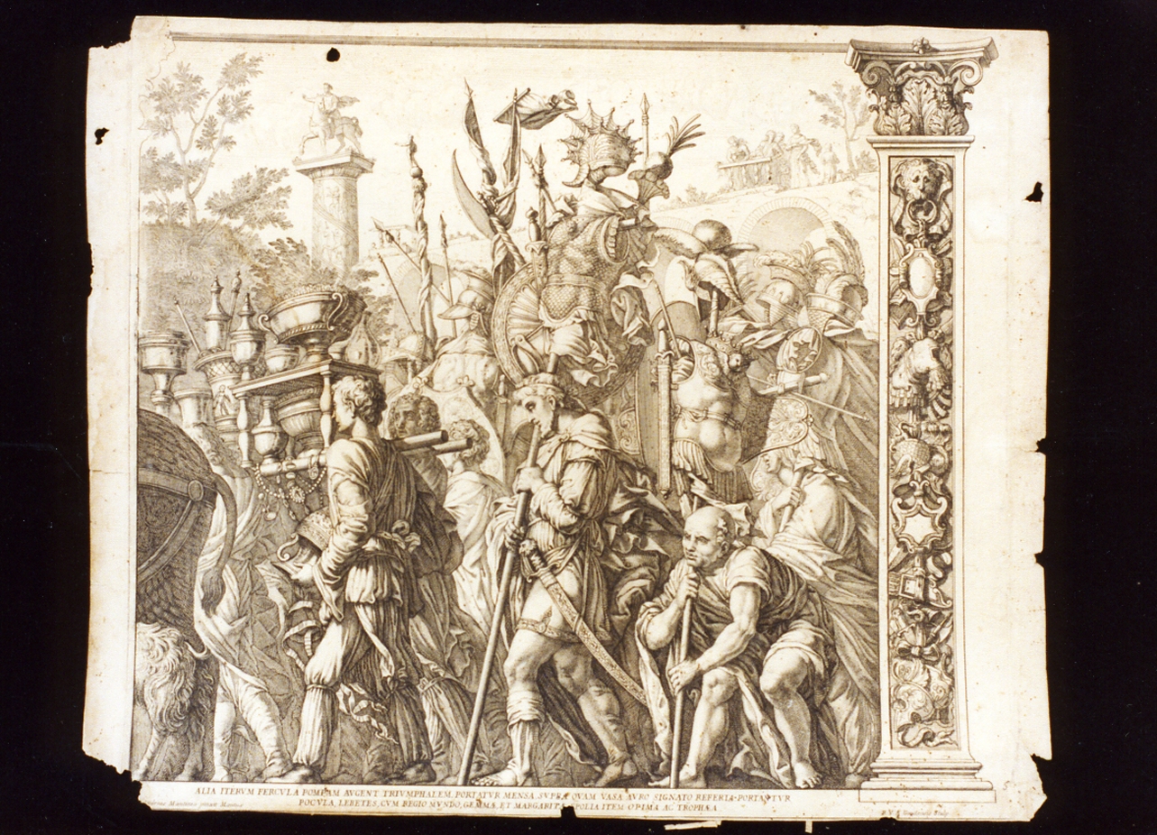trionfo di Cesare (stampa) di Van Audenaerde Robert (secc. XVII/ XVIII)