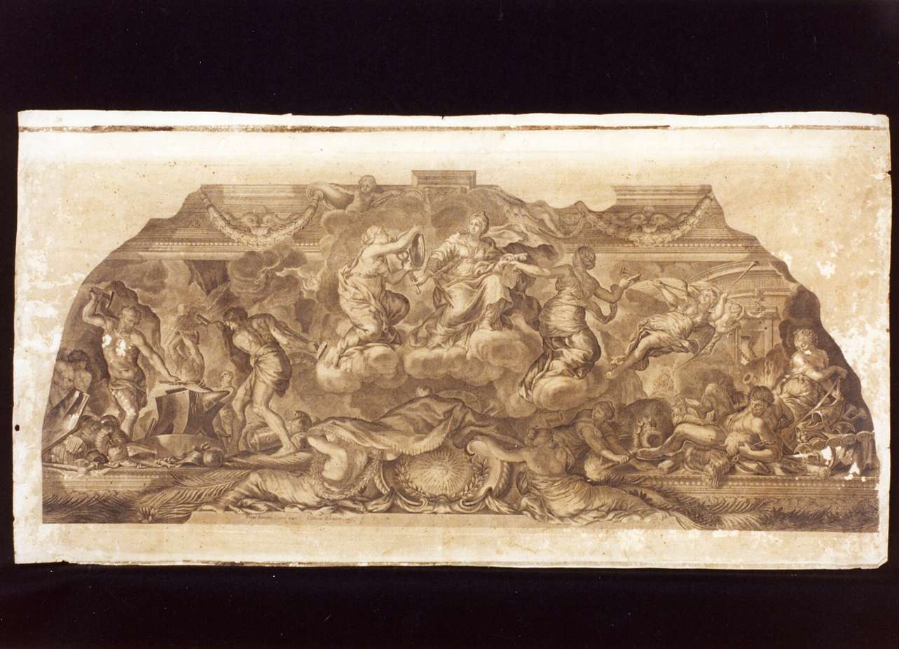 scena allegorica (stampa) di Bloemaert Cornelis il Giovane (sec. XVII)