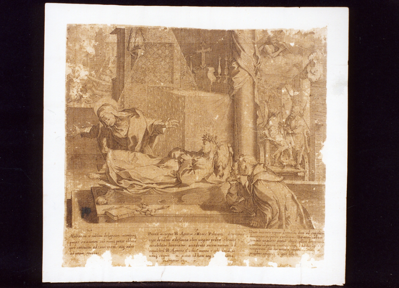 episodio della vita di Santa Caterina (stampa) di Galle Philip (prima metà sec. XVII)