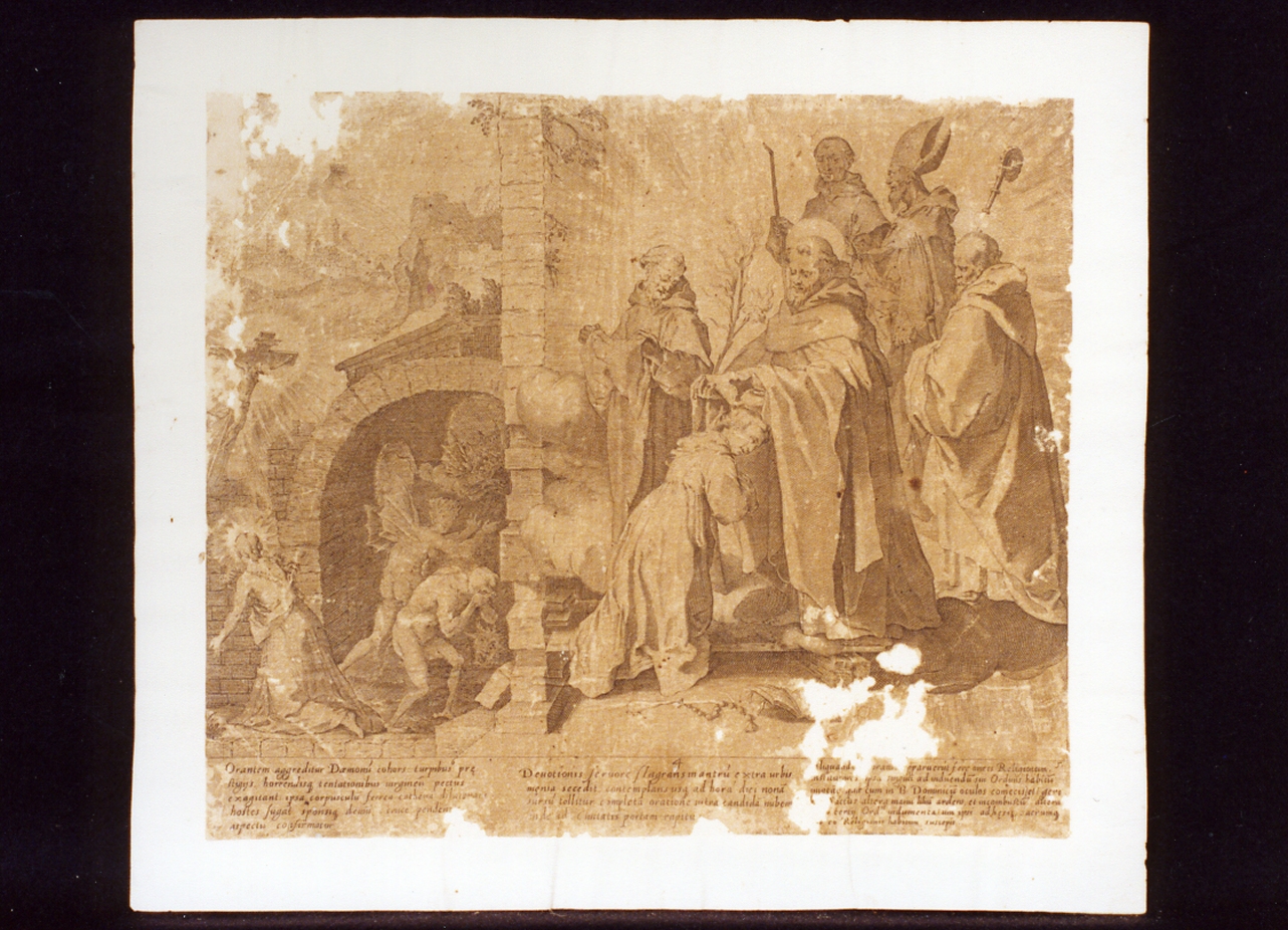 episodio della vita di Santa Caterina (stampa) di Galle Philip (sec. XVII)