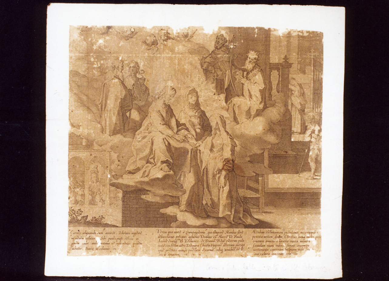 episodio della vita di Santa Caterina (stampa) di Galle Philip (sec. XVII)