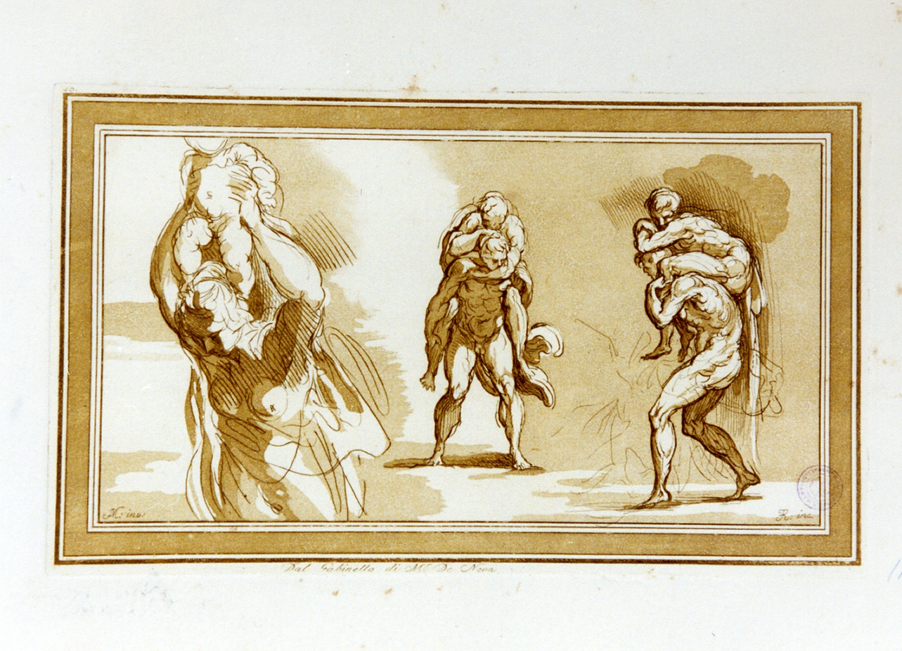 studi di figure (stampa a colori) di Rosaspina Francesco (ultimo quarto sec. XVIII)