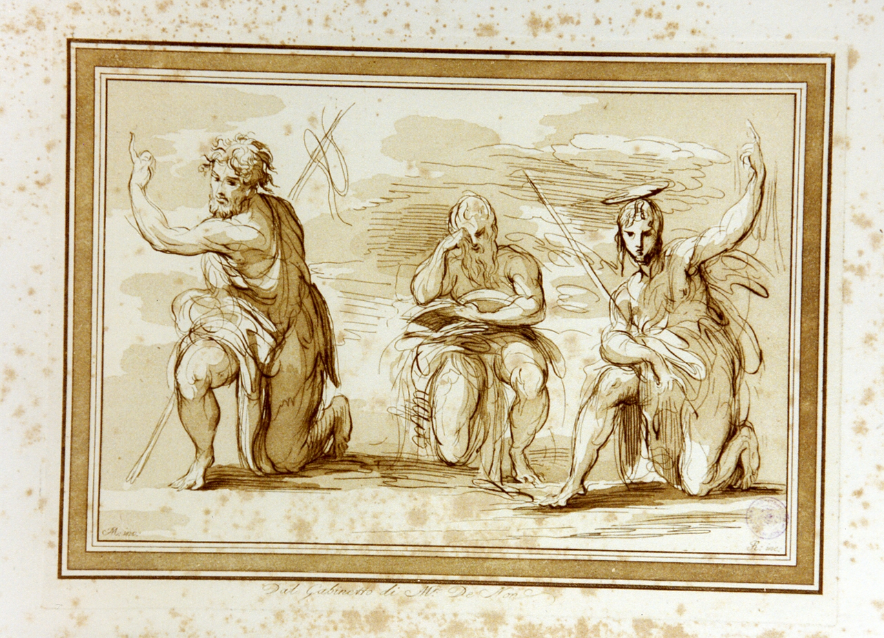 studi di figure di santi (stampa a colori) di Rosaspina Francesco (ultimo quarto sec. XVIII)