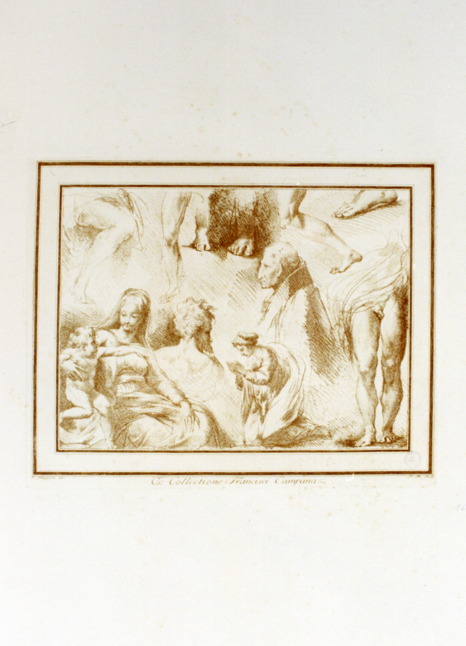 studi di figure (stampa a colori) di Rosaspina Francesco (ultimo quarto sec. XVIII)