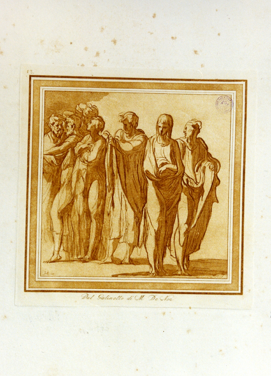 figure maschili (stampa a colori) di Rosaspina Francesco (ultimo quarto sec. XVIII)