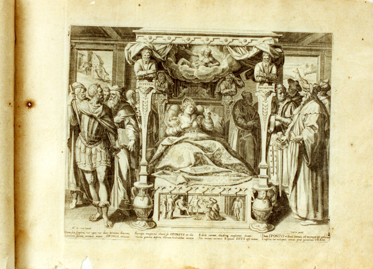 episodi del vecchio testamento (stampa) - ambito fiammingo (fine sec. XVI)