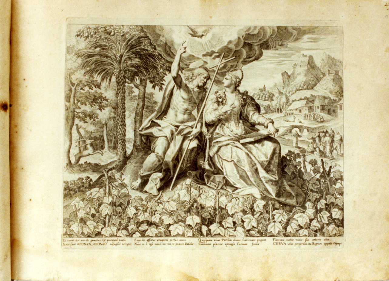 Chiesa sposa di Cristo (stampa) - ambito fiammingo (fine sec. XVI)