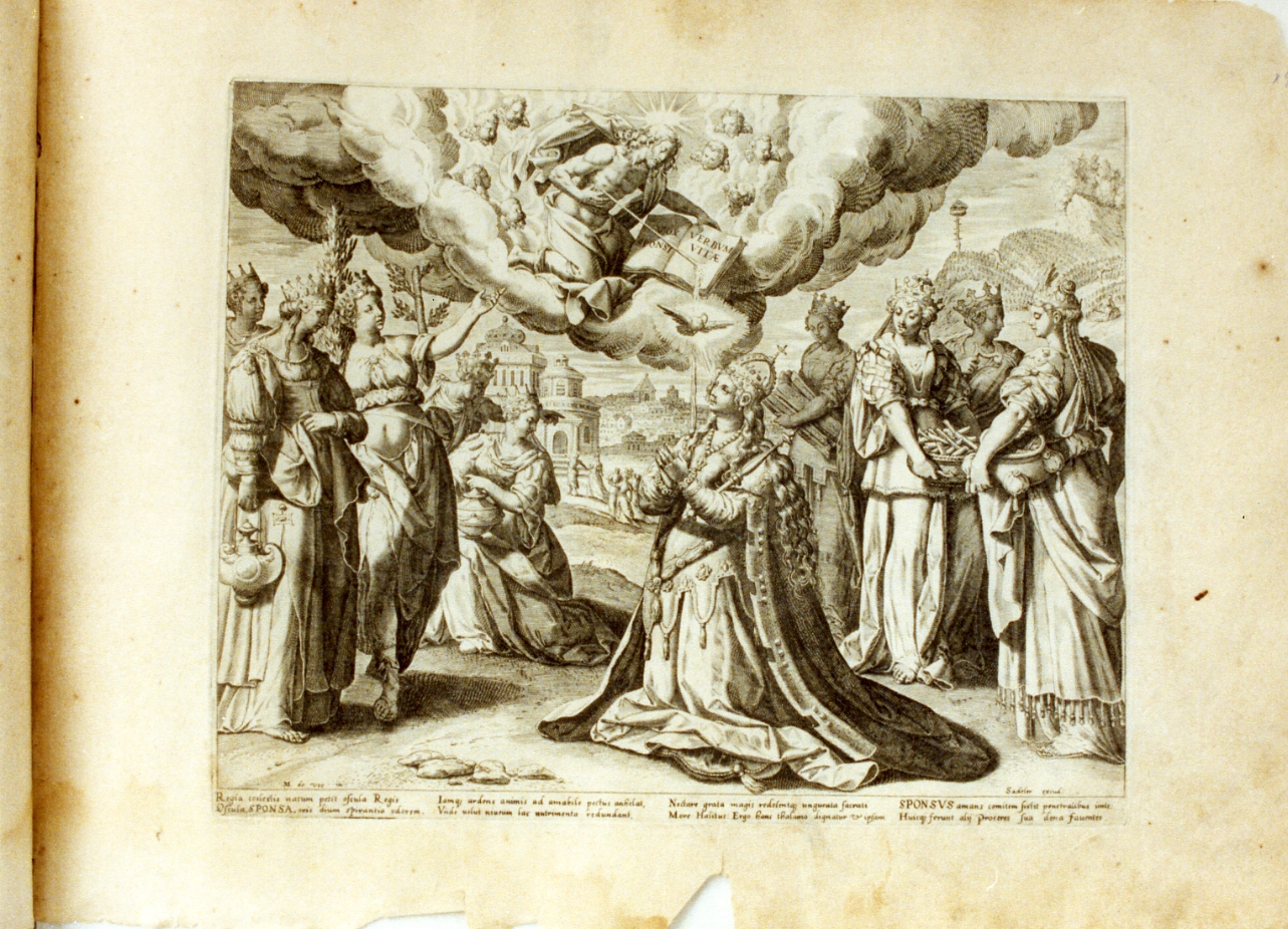 Chiesa sposa di Cristo (stampa) - ambito fiammingo (fine sec. XVI)