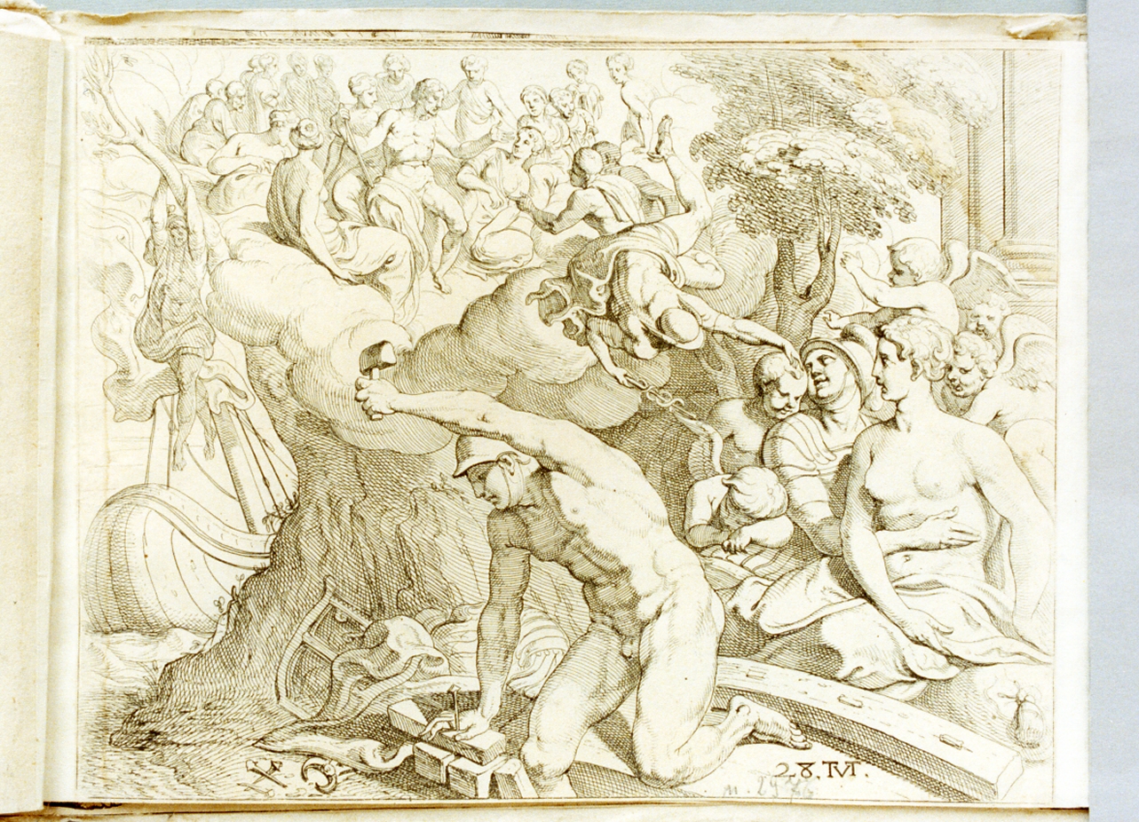 episodio della vita di Ulisse (stampa) di Van Thulden Theodoor (sec. XVII)