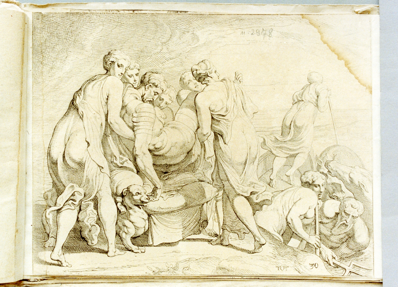 episodio della vita di Ulisse (stampa) di Van Thulden Theodoor (sec. XVII)