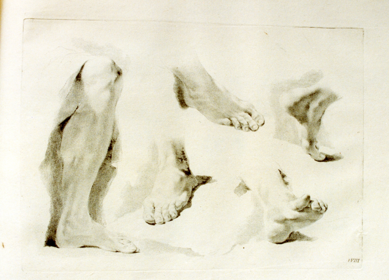 studio di piedi (stampa) di Pitteri Marco Alvise (sec. XVIII)