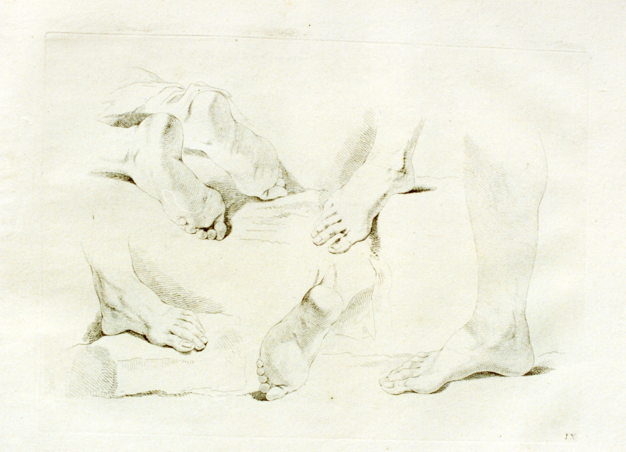 studio di piedi (stampa) di Pitteri Marco Alvise (sec. XVIII)