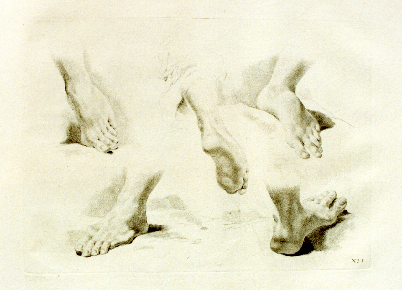 studio di piedi (stampa) di Pitteri Marco Alvise (sec. XVIII)