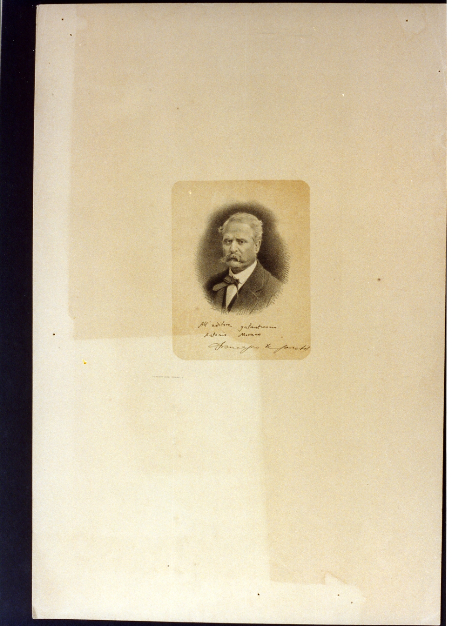 ritratto di Francesco de Sanctis (stampa) - ambito italiano (ultimo quarto sec. XIX)