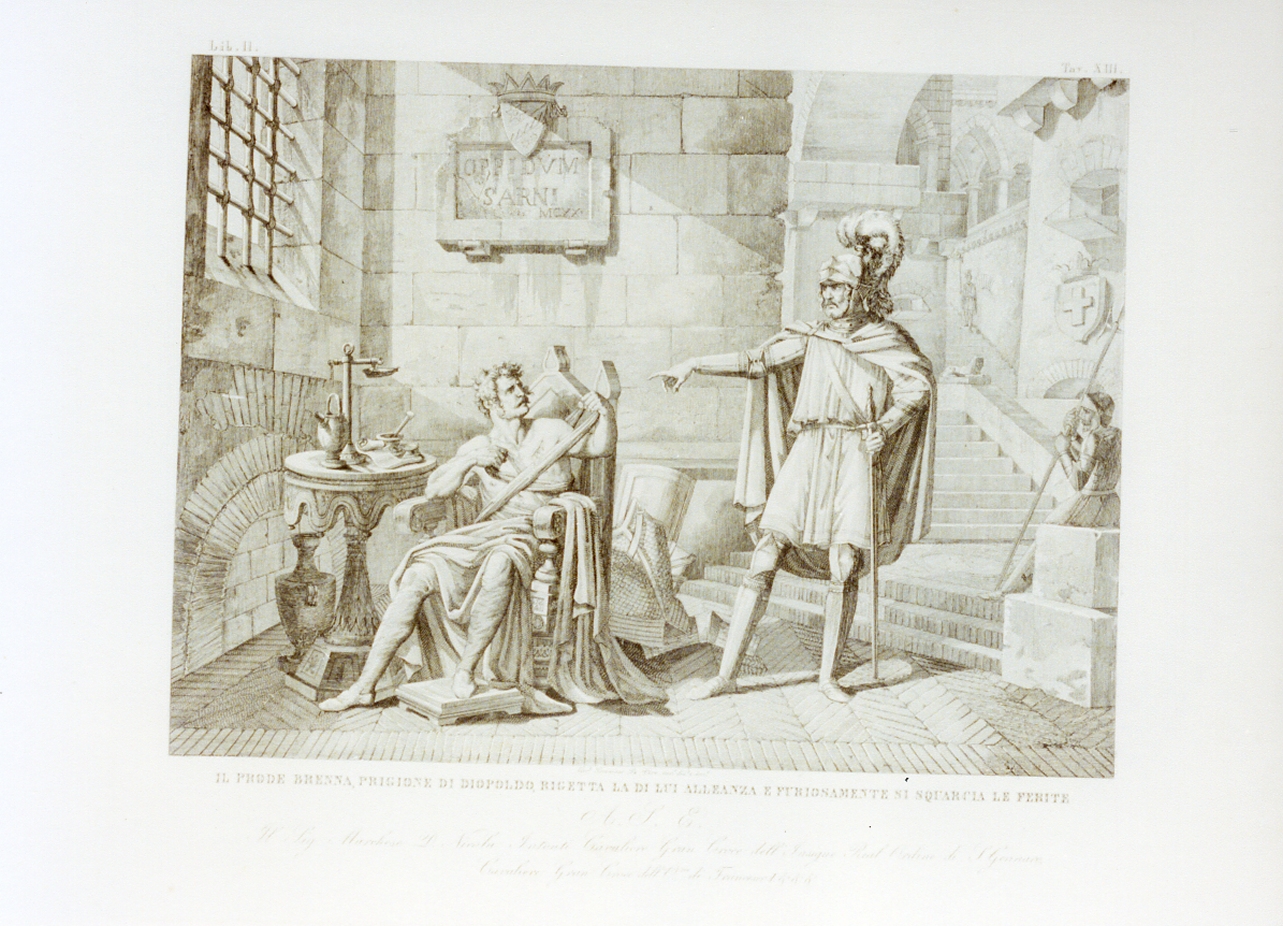 il conte Brenna rifiuta l'alleanza di Diopoldo (stampa) di De Vivo Tommaso (sec. XIX)