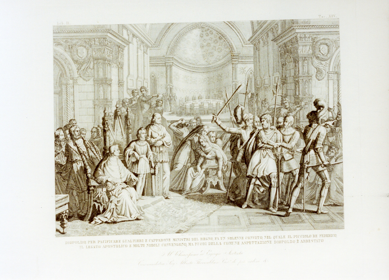 arresto di Diopoldo (stampa) di De Vivo Tommaso (sec. XIX)