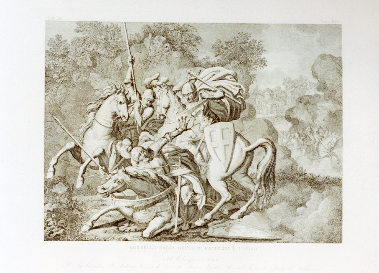 uccisione di Borrello (stampa) di De Vivo Tommaso (sec. XIX)