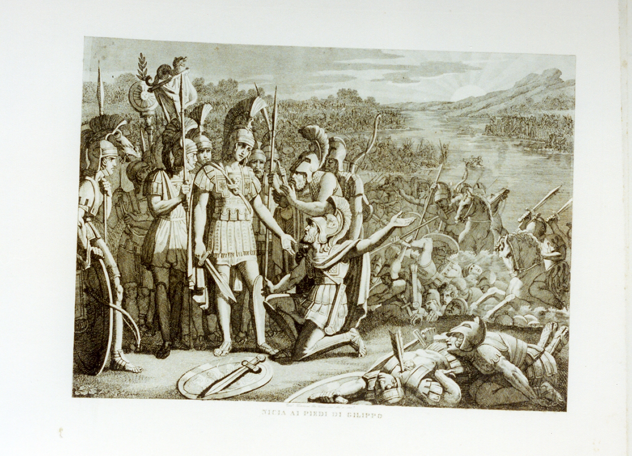 Nicia e Gilippo (stampa) di De Vivo Tommaso (sec. XIX)