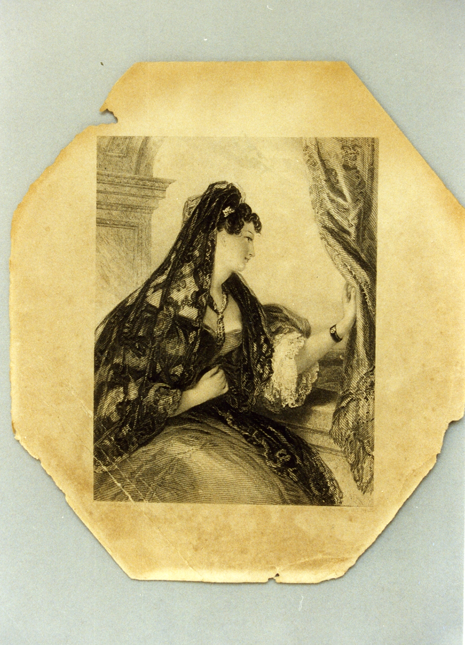 ritratto di donna (stampa) di Ryall Henry Thomas (sec. XIX)