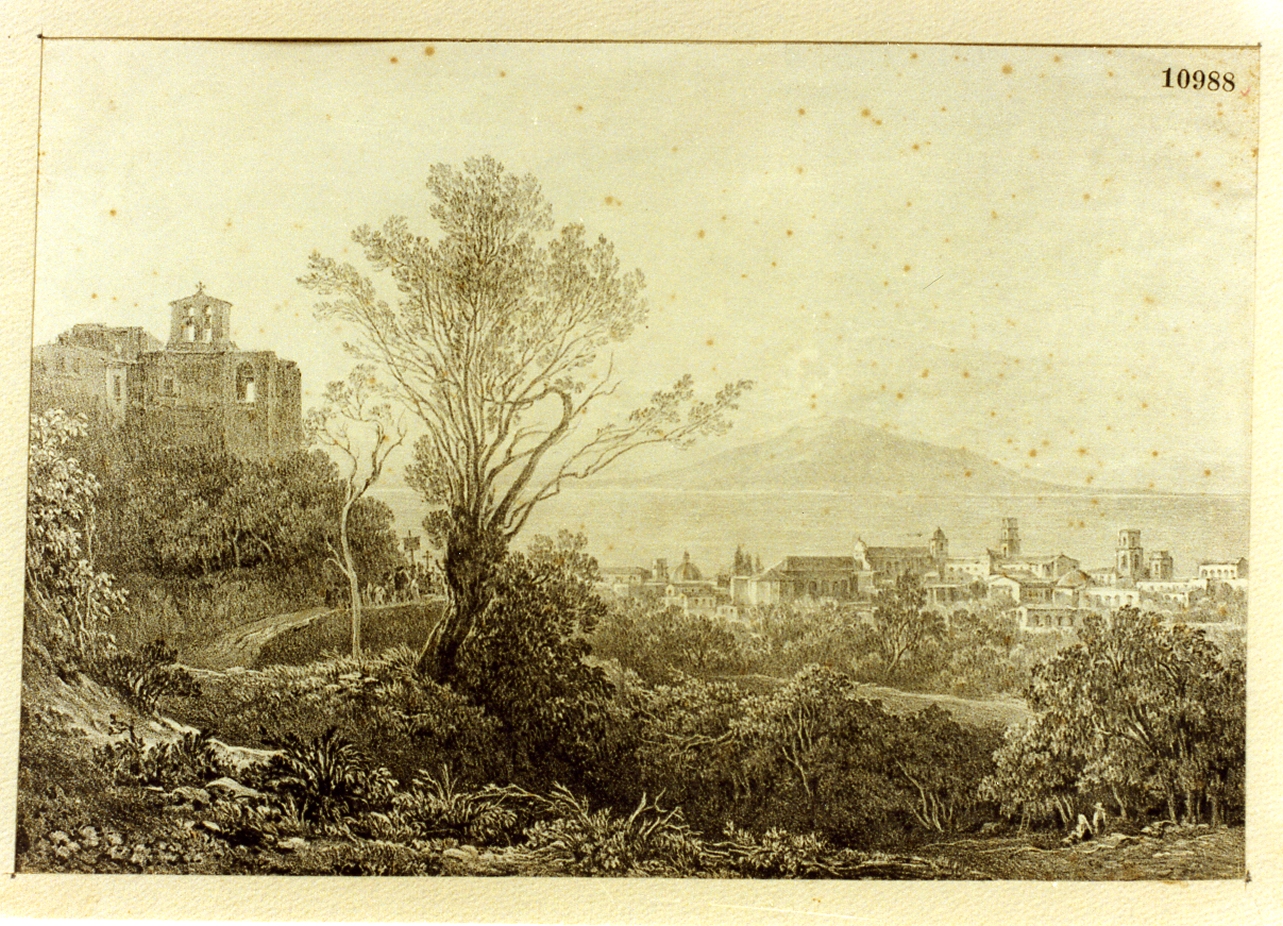 veduta di Sorrento (stampa) - ambito napoletano (sec. XIX)