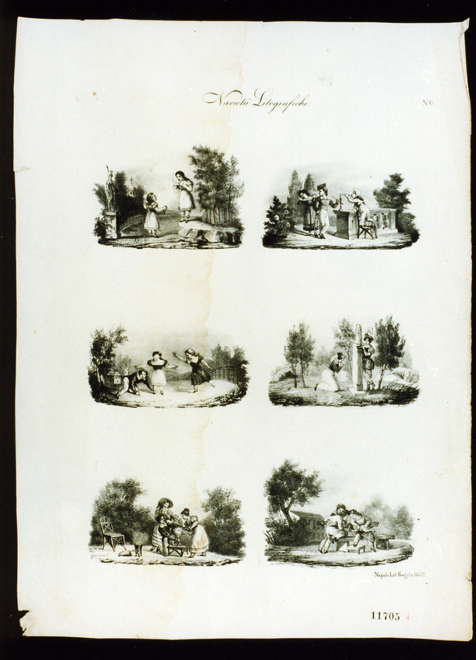 giochi di bambini (stampa) - ambito italiano (sec. XIX)