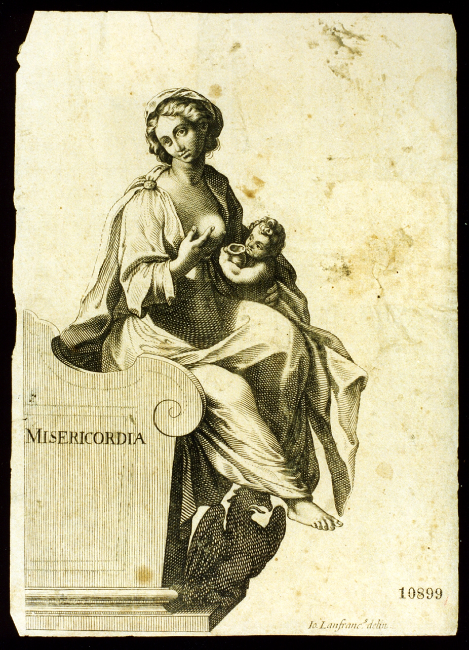 misericordia (stampa) - ambito italiano (prima metà sec. XVII)