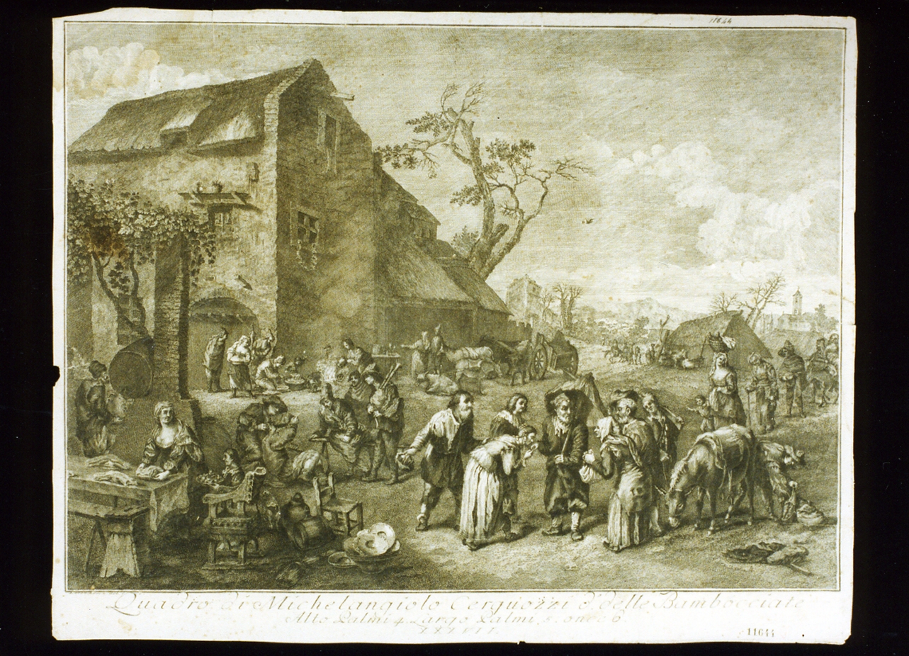 bambocciata (stampa) di Lorenzi Lorenzo (terzo quarto sec. XVIII)