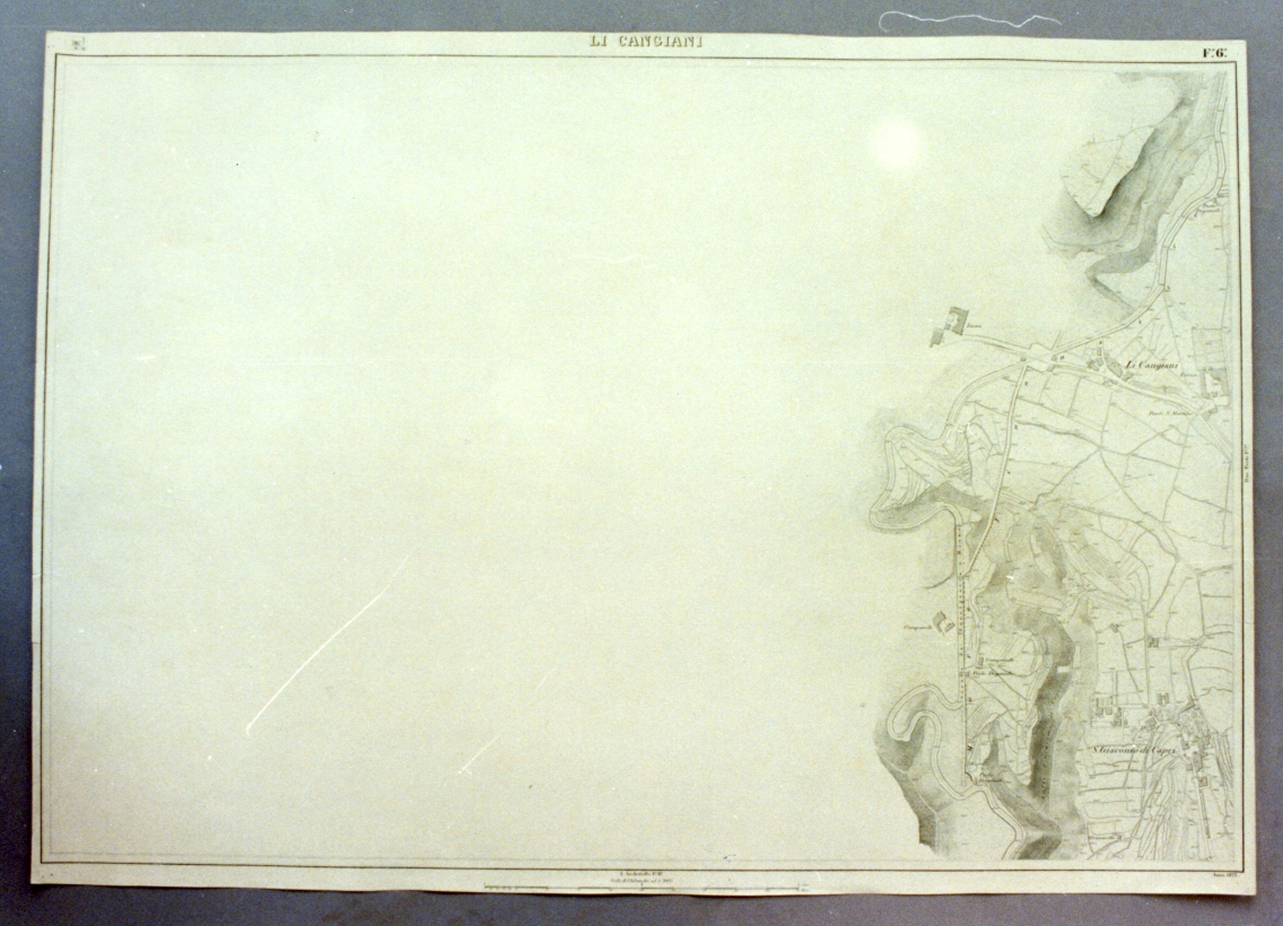 pianta topografica (stampa) - ambito napoletano (sec. XIX)