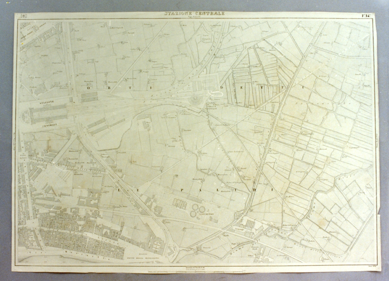 pianta topografica (stampa) - ambito napoletano (sec. XIX)