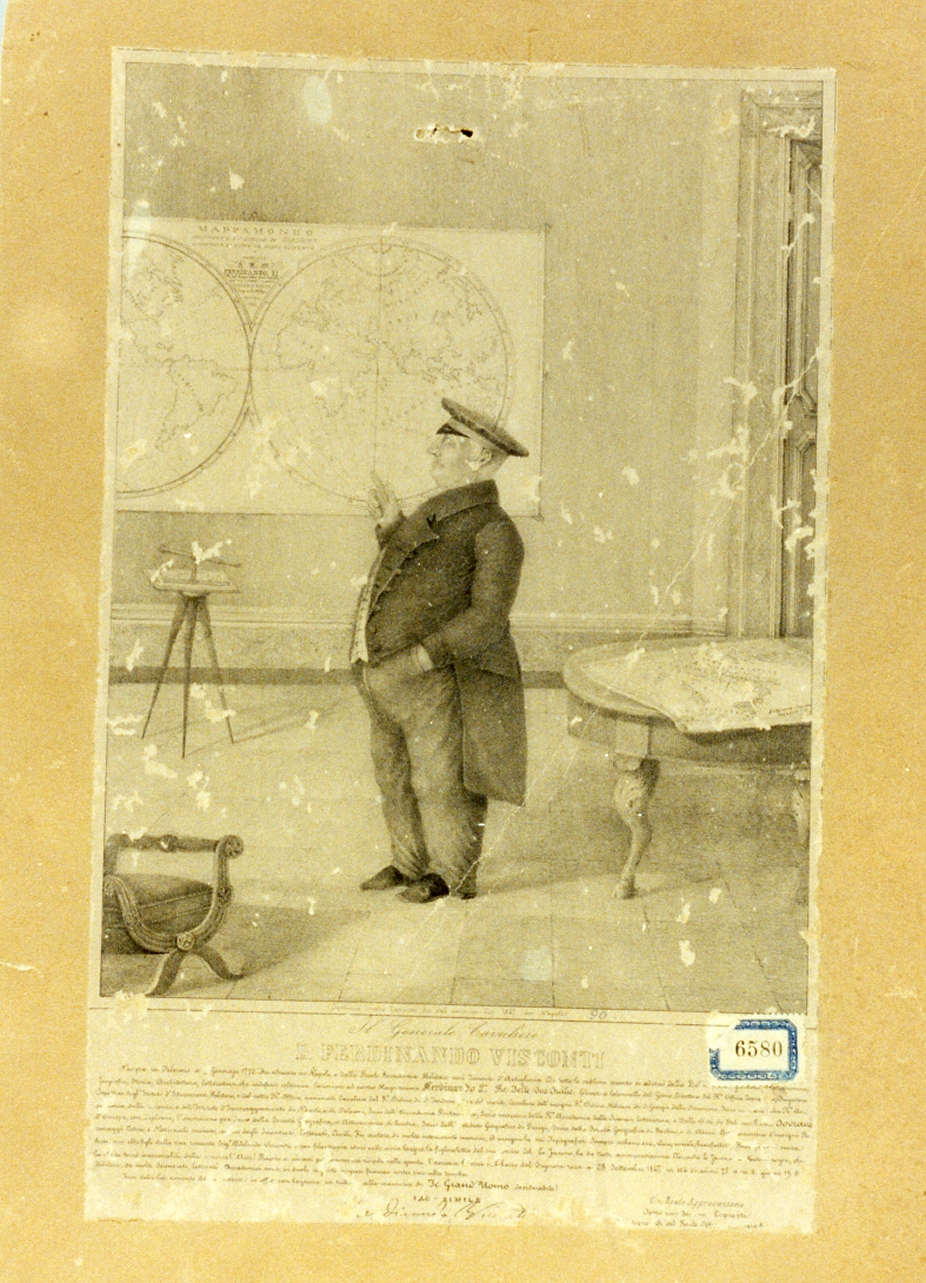 ritratto di Ferdinando Visconti (stampa) di Lopresti Settimo Severo (sec. XIX)