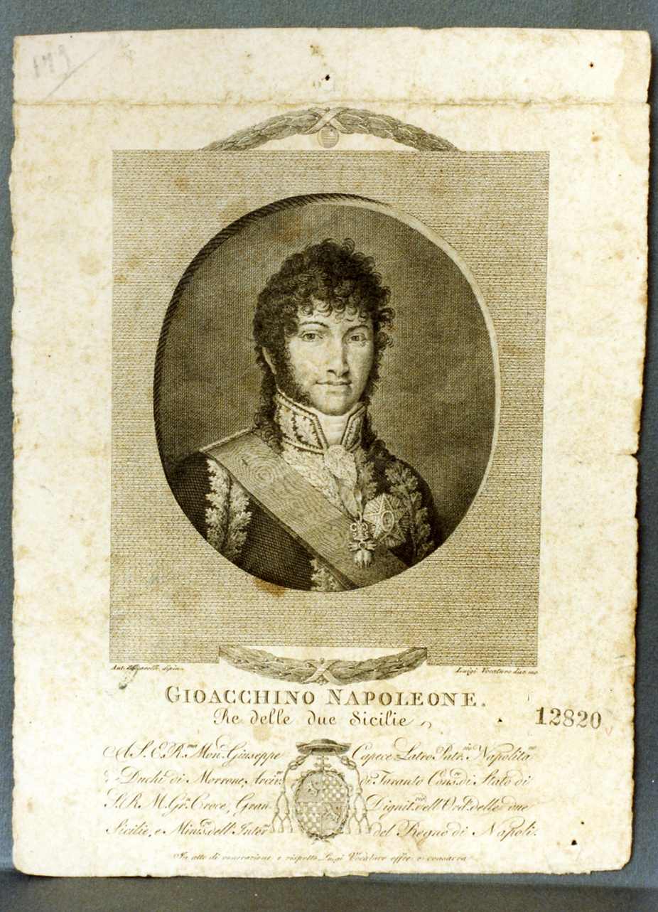 ritratto di Gioacchino Murat (stampa) - ambito napoletano (sec. XIX)