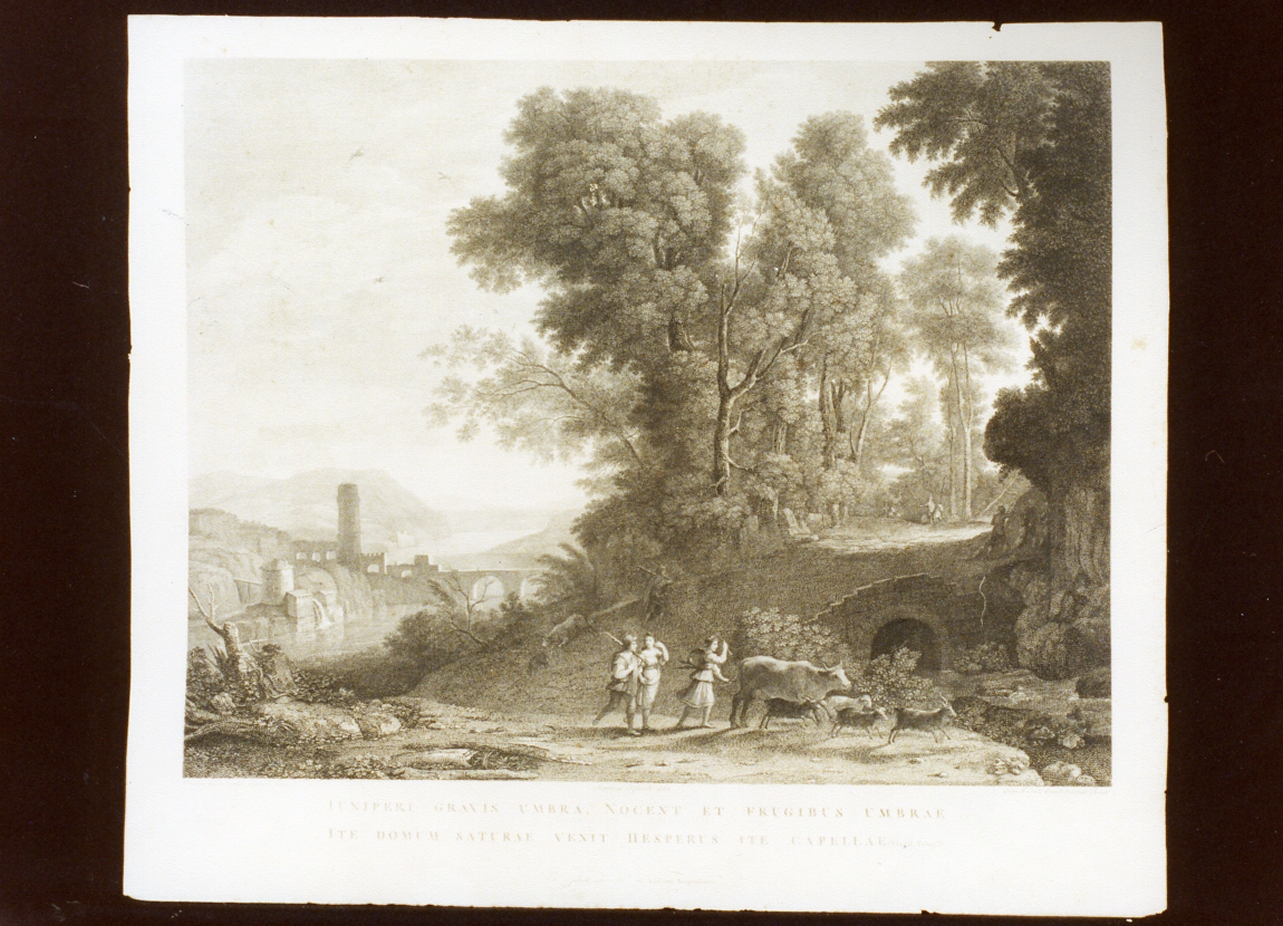 scena pastorale (stampa) di Volpato Giovanni (secc. XVIII/ XIX)