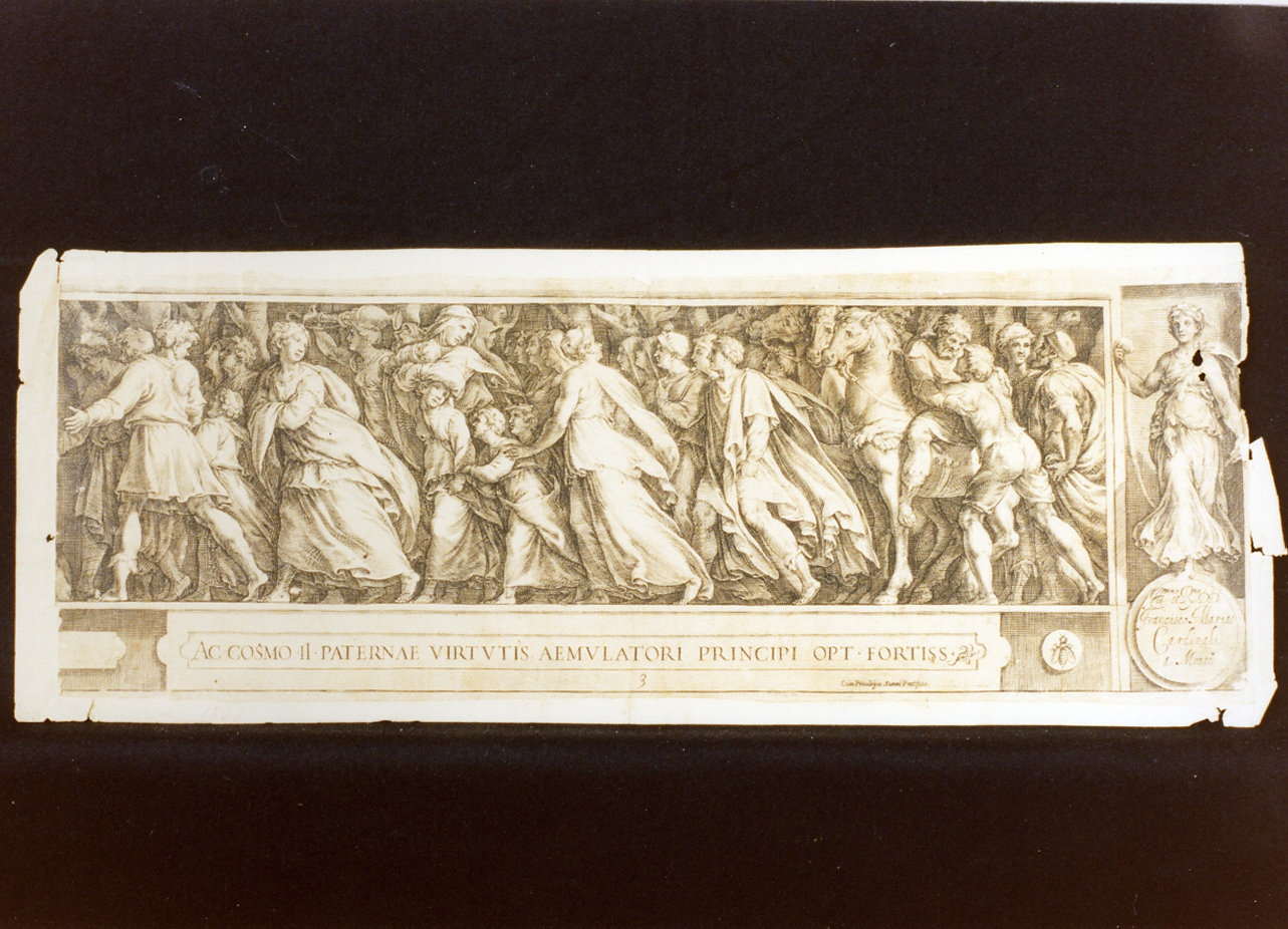 episodio di storia antica (stampa) di Alberti Cherubino (secc. XVI/ XVII)