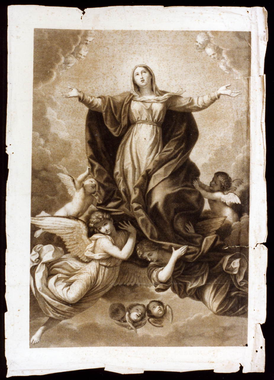 assunzione della Madonna (stampa) di Bettellini Pietro (secc. XVIII/ XIX)