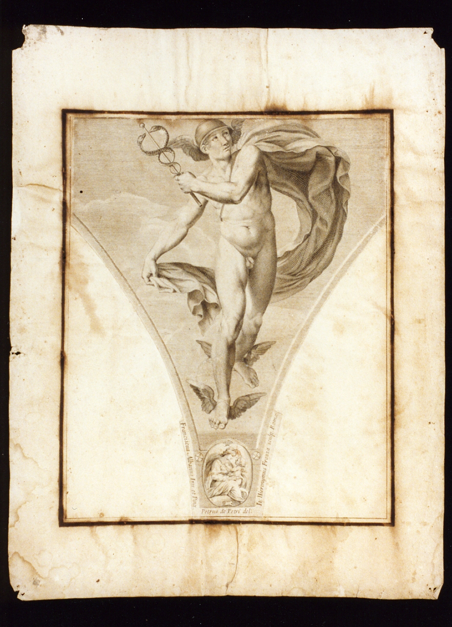 Mercurio (stampa) di Frezza Giovanni Gerolamo (secc. XVII/ XVIII)