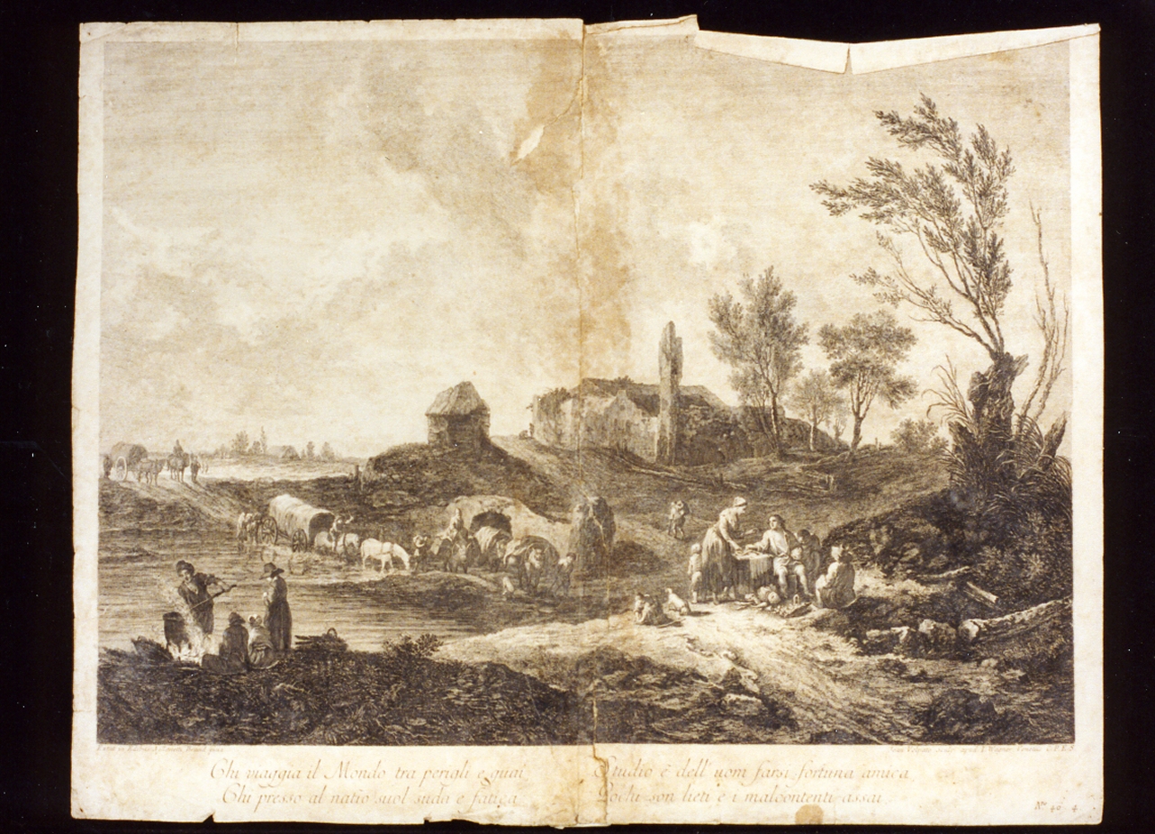 scena campestre (stampa) di Volpato Giovanni (seconda metà sec. XVIII)