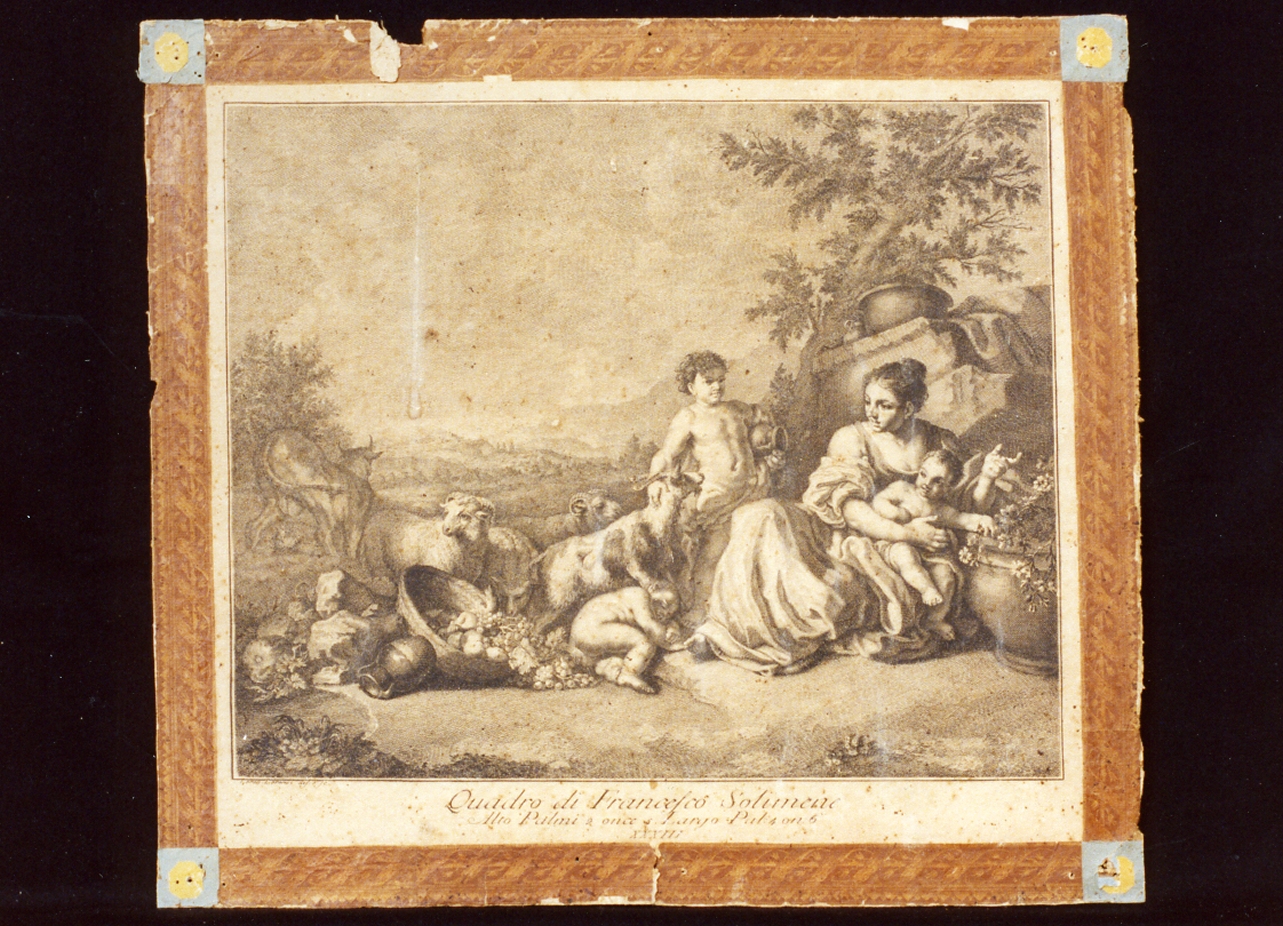 scena pastorale (stampa) di Lorenzi Lorenzo (metà sec. XVIII)