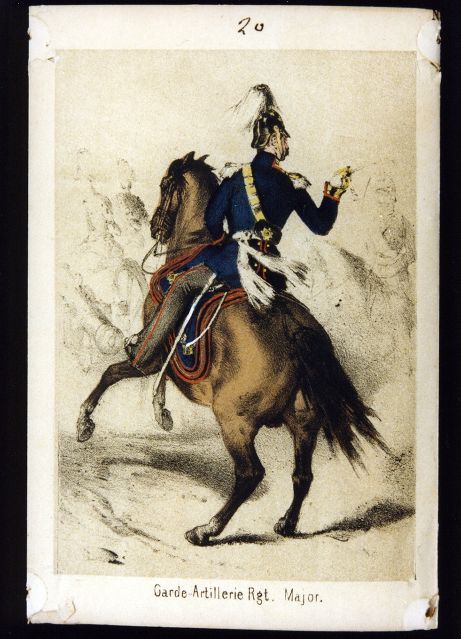 artigliere dell'esercito prussiano (stampa a colori) - ambito tedesco (ultimo quarto sec. XIX)