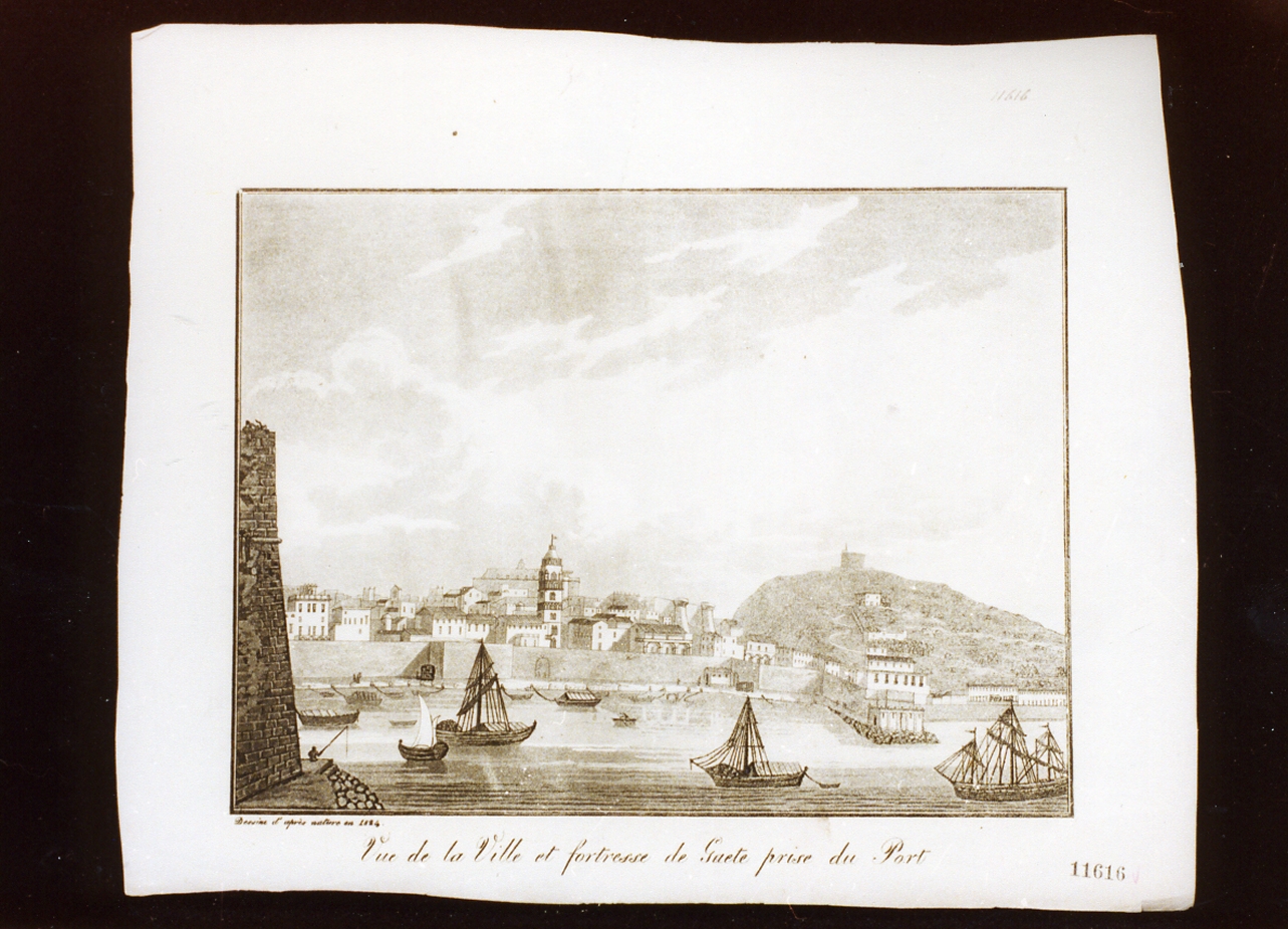 veduta di città (stampa) - ambito francese (sec. XIX)