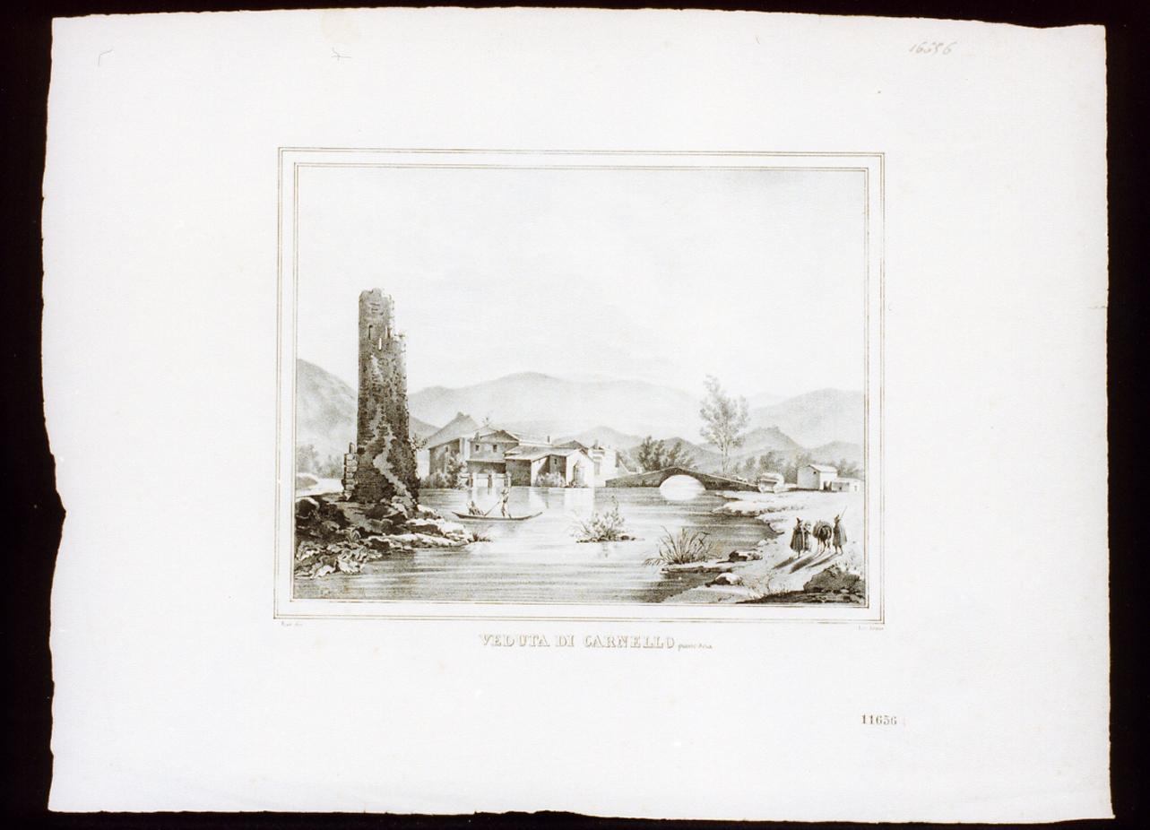 paesaggio (stampa) di Ruo Gennaro (secondo quarto sec. XIX)