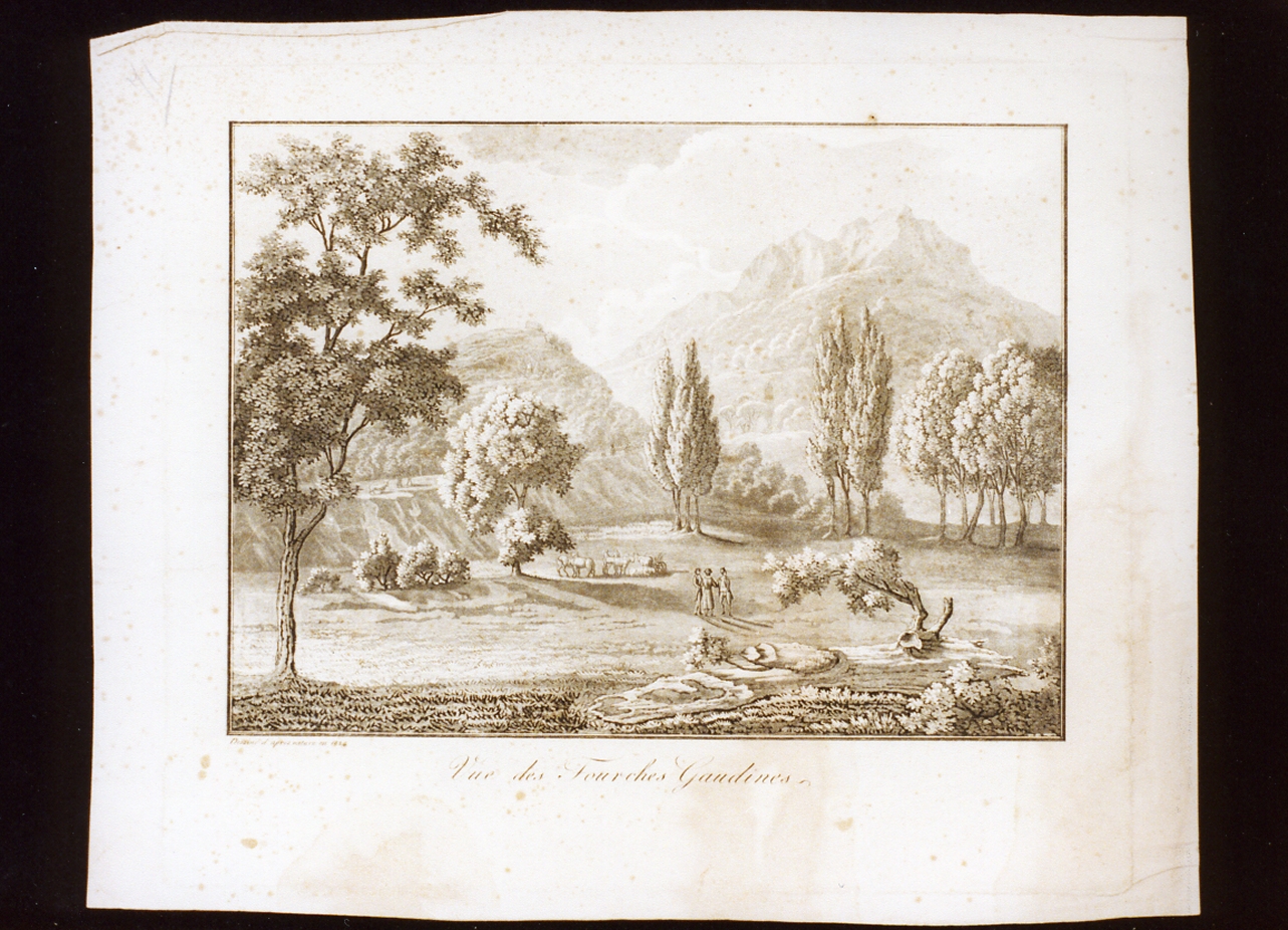 paesaggio (stampa) - ambito francese (sec. XIX)