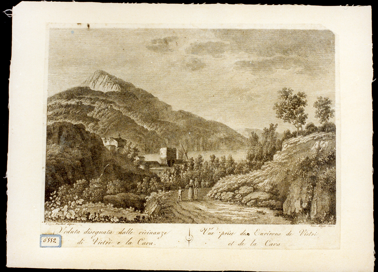 paesaggio (stampa) di Hackert Philipp, Alloja Vincenzo (secc. XVIII/ XIX)