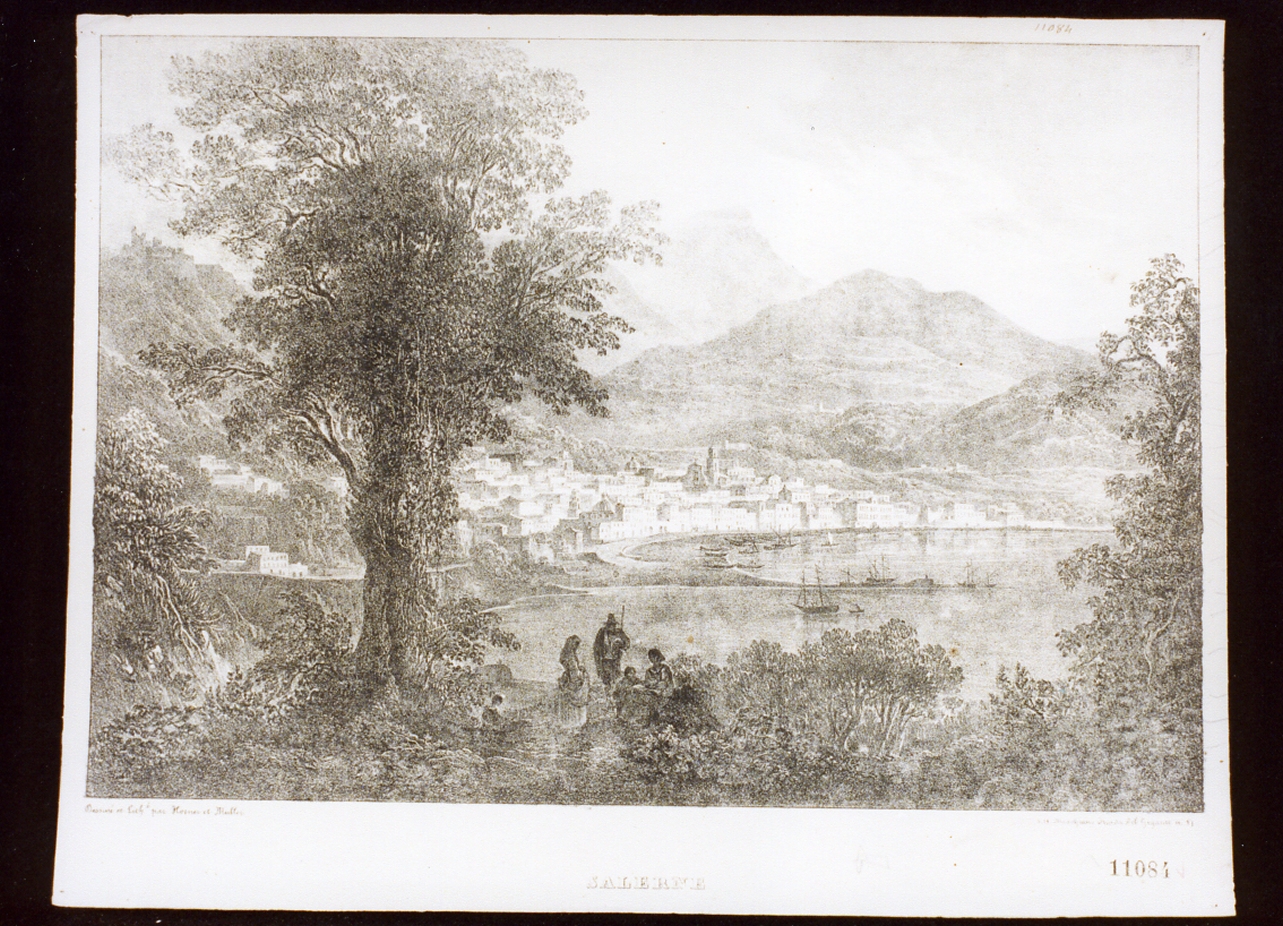 veduta di città (stampa) di Horner Friedrich, Muller Rudolf (sec. XIX)