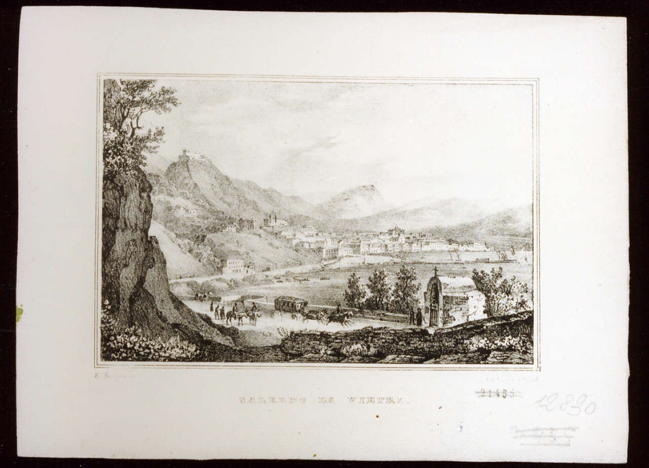 paesaggio (stampa) di Fergola Salvatore (metà sec. XIX)