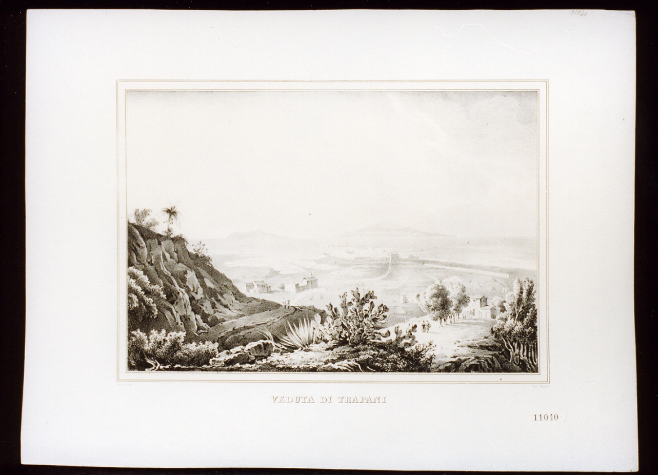 veduta di città (stampa) di De Luise Luigi (metà sec. XIX)