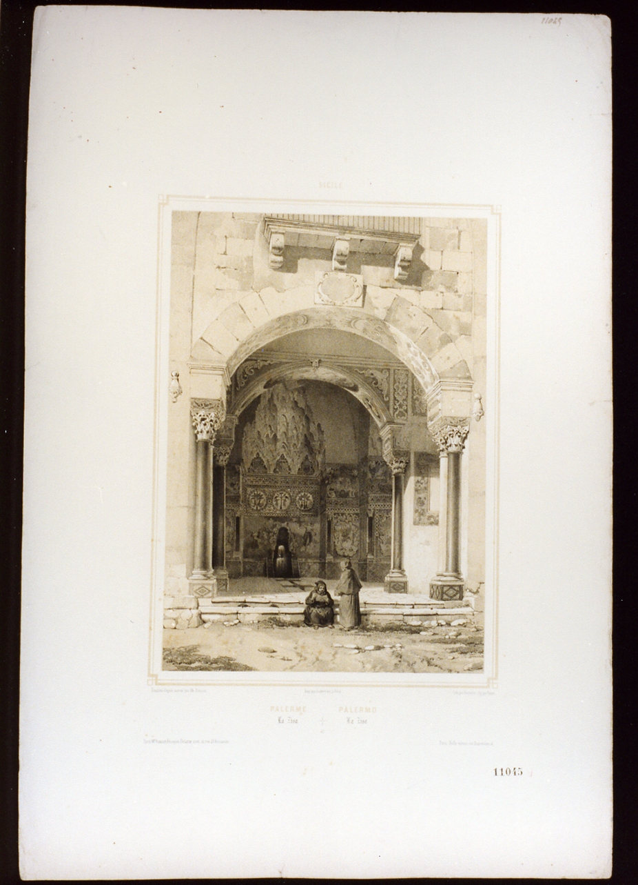 veduta di città (stampa) di Bachelier Charles Claude, Benoist Philippe (metà sec. XIX)